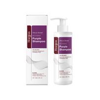 Hoegoa Purple Hair Shampoo Cleaning Hair Dirts Nourishing Repair Dry Rough Split Hair Reduce Frizzy Smoothing Hair Care Set 100g