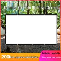 200 colių HD nešiojamas lauko kempingo projektoriaus ekranas atviram kinui 180-inch Soft Screen 16:9 (Width 4m x Height 2.3m)