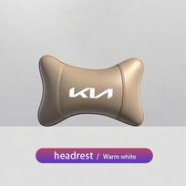 ZEJP2 Car Headrest Auto Breathable Seat Neck Pillow Accessories For KIA EV6 Stinger RIO Sorento Picanto Ceed Borrego Syros K4 K5 K8 K9