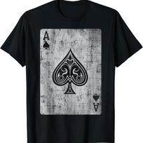 Ace Of Spades carte jeu Poker t-shirt Vintage S įvairiaspalvis