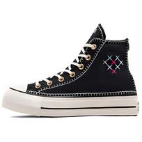 Converse Chuck Taylor All Star Lift Crafted Stitching Platform 'Black White' Women's A08731C 36.5