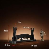 Minimalistinis kardo lentynos stovas tvirtas atraminis medinis kardo laikiklis stovas grindinis tikras japoniškas Katana kardas šautuvo laikiklis namų dekoras