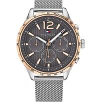 Tommy Hilfiger 1791466 Gavin Tinklelio Rašto Vyriškas Laikrodis 44mm pilka