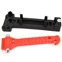 2 in 1 Mini Car Safety Hammer Life Saving Escape Emergency Hammer Cutter Window Glass Breaker Car Rescue Red Hammers 1SET