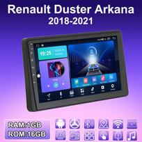 2 DIN Android Car Radio For Renault Duster Arkana 2018-2021 Multimedia Player Head Unit Stereo GPS Navigation WIFI 1+16GB 1+16GB blue