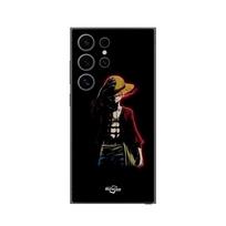 Coque Samsung Galaxy S24 ultra one piece manga anime luffy fond noir Maniacase juoda