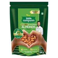Tata Sampann Pure California Almonds Whole, 500g, Real Nuts, High in Fiber, Badam Giri, Rich in Protein, Magnesium, Phosphorus and Dietary Fibre