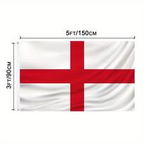 90*150cm (3*5 pėd.) Anglijos Vėliava Poliesterio Vėliava Nacionalinė Diena Sodo Dekoras 90*150cm (3*5Ft) white