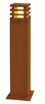 Pastatomas lauko šviestuvas SLV Rusty Square 70, 9W, LED, IP55, ruda sp., 12 cm x 71 cm
