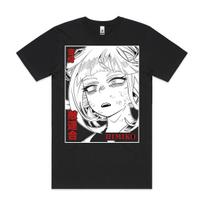 Mano Herojų Akademija Himiko Toga Marškinėliai Japonų Anime Unisex Vyrams Moterims Vasaros Atsitiktiniai Apvalia Kaklo Medvilniniai Marškinėliai S