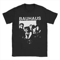 Men's Bauhaus 80s Goth T Shirts Cotton Clothing Fashion Short Sleeve Crewneck Tees Summer T-Shirt#Color S juoda