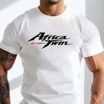 Nauji marškinėliai Japonija Motociklas Motociklas Hon Africa Twin Crf 1000 L Adventure Kasdieniai Apvalaus kaklo viršus Marškinėliai Su spauda 2025 S