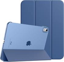 iPad 10th Gen Magnetic Stand Case: Protective, Three-Fold, Hard Shell with Sleep Function & Anti-Bend Design. iPad 10/iPad 11 (2024/2025) tamsiai mėlyna spalva
