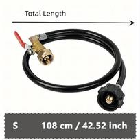 Propane Tank Refill Adapter Kit 3Ft Hose With Safety Shutoff Valve Fill 1Lb Bottles From 20Lb Kitchen Accessaries