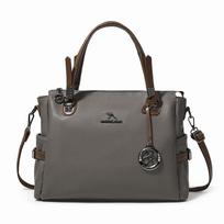 Fashion Tote Bag Handbag for Moms with Large Capacity and Single Shoulder Strap Design pilka spalva