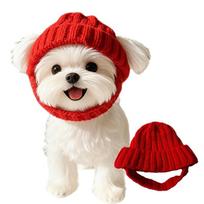 Naminių gyvūnų galvos apdangalas Minkšta žiemos šunų kepurė Šunų kepurė su ausų atvartais Lengvai valoma Šunų kepurė-bini Winter Small Dogs Indoor pilka