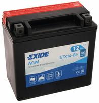 Motociklų akumuliatorius Exide, 12 V, 12 Ah, 200 A