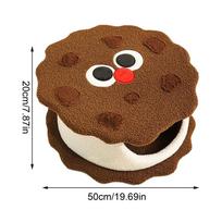 Cat Cave Cookie Designed Kitten Bed Washable Warm Hideaway for Small Pet Puppy Kitten Home Sleeping Apartment Play Indoor Hiding ruda