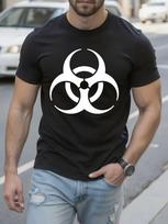 Biohazard Graphic Tshirt - X-Large Black Casual Tee with ... S įvairiaspalvis