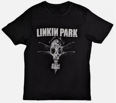 Vtg Retro Shirt LINKIN PARK Gas Mask Black Shirt - Tee Comic T-Shirt Unisex T-Shirt S įvairiaspalvis
