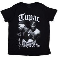 Tupac Unisex T-Shirt: All Eyez B&W (X-Large) 4XL