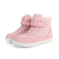 New Girls Boys Snow Boots Kids Winter Wide Barefoot Shoes Comfortable Warm Fur Lined Toddler Winter Boot Outdoor Walking Boots 25 rožinė