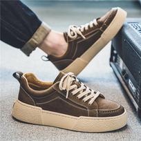 ins sub hot-selling board shoes casual suede sports leather shoes 39 chaki