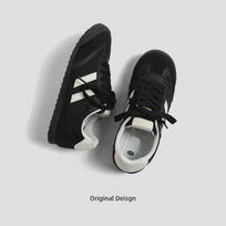 Black Dexun sports shoes autumn new lace-up flat student casual shoes street shot Forrest Gump shoes 35-[strength manufacturer undertakes export]