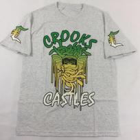 2026 M. Crooks & Castles trumpomis rankovėmis Medūzos grafikos medvilniniai marškinėliai Aukštos klasės prabangus unisex stilius tiek vyrams, tiek moterims 5XL įvairiaspalvis