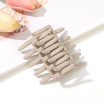 Double Sided Hair Clip Hair Comb For Women Frosted Toothed Non-slip Comb Black Ponytail Hairpin Hair Accessorie šviesios chaki spalvos