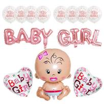 Baby Shower & First Birthday Balloon Set - Aluminum Film Party Decorations