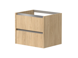 Spintelė po stalviršiu KAME CITY, BUC/6-3DR/35P1, aliuminio profiliai, 60 cm, Šviesus ąžuolas