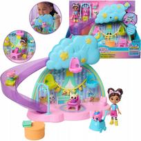 „Gabby's Dollhouse“ kačiukų priežiūros rinkinys su čiuožykla, 4 figūrėlėmis ir priedais