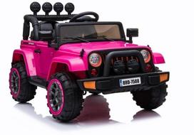 Akumuliatorinis visureigis Jeep BRD-7588, rožinis 4x4