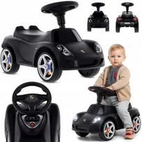 Vaikiškas paspiriamas automobilis Sun Baby Porsche Carrera GT, juodas