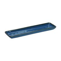 Set of 4 Rectangular Trays Concerto Blu Avio – Navy Blue, 32 x 8 cm