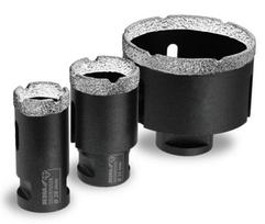 Set of diamond corers Vacuum Brazed 28,35,68mm 3 p