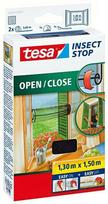 TESA TINKLELIS NUO VABZDŽIŲ ANT LANGO, RITININIS, JUODAS, 1,3m x 1,5m