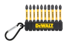 DEWALT FLEXTORQ ANTGALIŲ RINKINYS 10 vnt. PH/PZ 57mm RAKTŲ PAKABUKAS