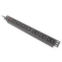 Lanberg Rack PDU 19 inch 1U 16A 2M 4X C19 6X IEC C13 C20 black PDU-04I1906I-0200-C20-BK
