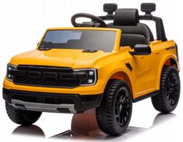 Vaikiškas akumuliatorinis automobilis Ford Raptor SUV elektromobilis su pulteliu ir LED žibintais