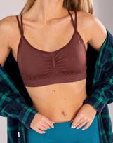 Besiuvis topas FLEX TOP ACTIVE Flexit Giulia, spalva hot chocolate, XXS/XS