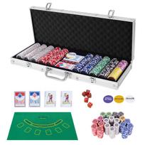 Pokerio žetonų rinkinys 500 vnt.