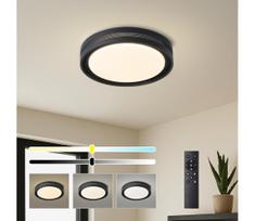Brilagi - reguliuojamas LED lubinis šviestuvas KREON LED/54W/230V 3000-6000K juodas, skersmuo 38 cm + su nuotolinio valdymo pultu