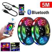 LED RGB USB juosta, 5 metrai