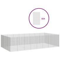 vidaXL Aptvaras gyvūnams, 24 segmentai, 54x100cm, galvanizuota geležis