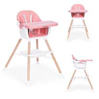 Vaikų maitinimo kėdutė 2 viename, rožinė, ECOTOYS