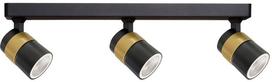 Šviestuvas lubų Light Prestige Anillo 3 Spot LP-770/3W BK, GU10, 3 x 50 W, aukso sp./juoda sp.