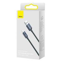 Baseus Crystal Shine USB į USB-C kabelis, 100W, 2m (juodas)