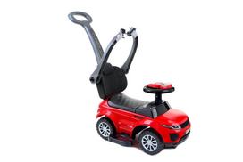Paspiriamas vaikiškas automobilis-stumdukas su rankena FUNFIT KIDS, raudonas